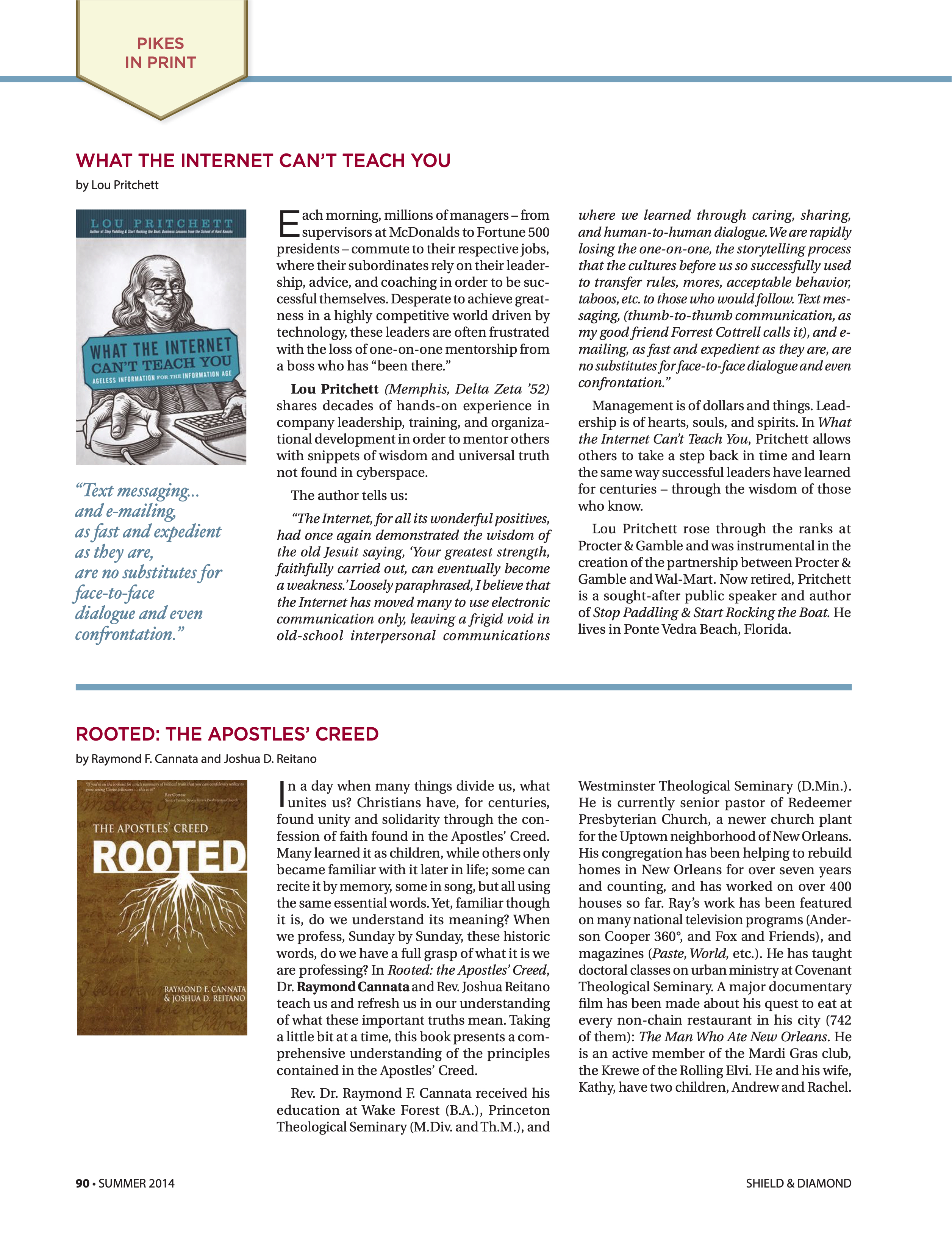 Pikes In Print: What the Internet Can't Teach You, Summer 2014